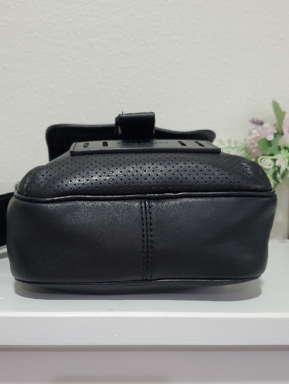 Rare Coach Ranger Shoulder/Crossbody Black Leather Unisex Bag - Picture 10 of 15